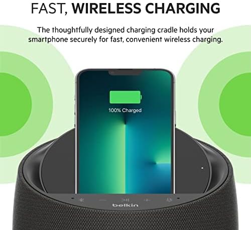 Belkin SOUNDFORM Elite Hi-Fi Smart Speaker + Charger (Alexa Voice-Controlled Bluetooth Speaker) Sound Technology By Devialet