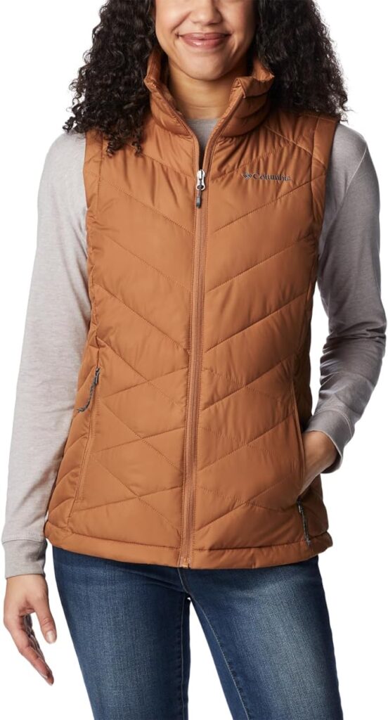 A sleek, lightweight vest with a plush-lined collar, thermal reflectivity, and synthetic insulation. Perfect for staying warm without the bulk during chilly weather 1.