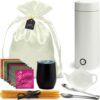 “Organic Tea Gift Set: A comprehensive 25-piece tea lovers gift basket. The set includes a curated selection of 10 different organic teas, honey sticks, a double-insulated stainless steel teacup (12 oz), a portable travel tea kettle, and tea accessories. Ideal for birthdays, Mother’s Day, teacher appreciation, friendship, get well wishes, or co-workers. Everything you need for the perfect cuppa!”