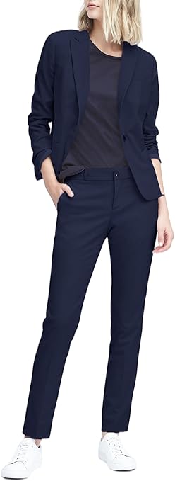 “Partvece Women’s 2 Piece Business Suit Set: A slim-fit blazer and pant suit designed for office wear. The set exudes professionalism and elegance, making it ideal for formal occasions.”