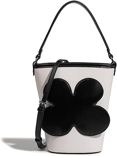 "An eye-catching and trendy Zingihos floral bucket shoulder bag for women. Made from PU leather, this fashion-forward crossbody bag serves as both a clutch and a pouch, perfect for stylish outings in 2024."