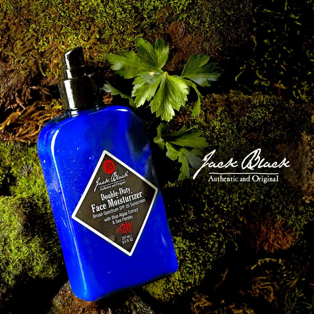 Jack Black Double Duty Face Moisturizer. Ideal stocking stuffer for men, this moisturizer provides daily protection and hydration for men's facial skin