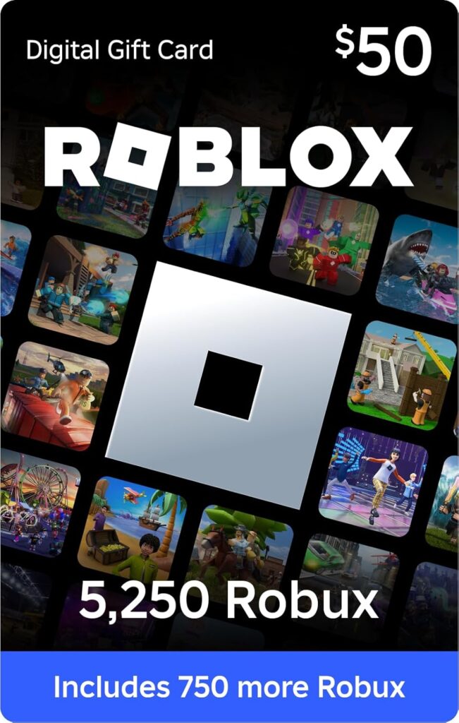 Roblox Digital Gift Card - 5,250 Robux [Includes Exclusive Virtual Item] [Online Game Code