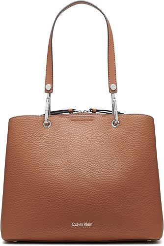 Calvin Klein Garnet Triple Compartment Tote – A sophisticated and functional tote bag featuring three spacious compartments, sleek top handles, and a minimalist design, perfect for work, travel, or everyday elegance.