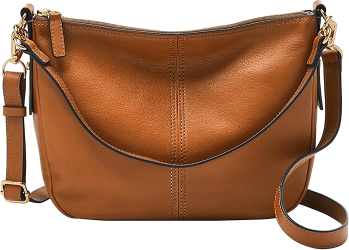 Fossil Jolie Crossbody Bag – A chic and versatile leather crossbody bag featuring a soft, slouchy silhouette, adjustable strap, and multiple pockets for effortless organization. Perfect for everyday style and convenience