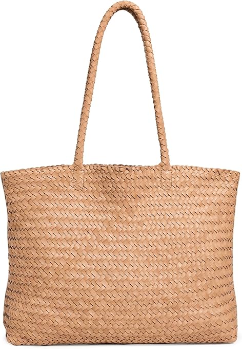 Madewell Women's Transport Early Weekender Woven Tote – A stylish and spacious tote bag featuring a handcrafted woven design. Made from high-quality materials, this versatile weekender tote offers sturdy top handles, an open-top design, and ample room for essentials. Perfect for travel, beach days, or everyday use, combining functionality with effortless style.