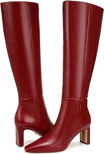 Sam Edelman Women's Sylvia knee-high boot, featuring a sleek and sophisticated design with a tall shaft, pointed toe, and a stylish block heel—perfect for elevating any outfit."